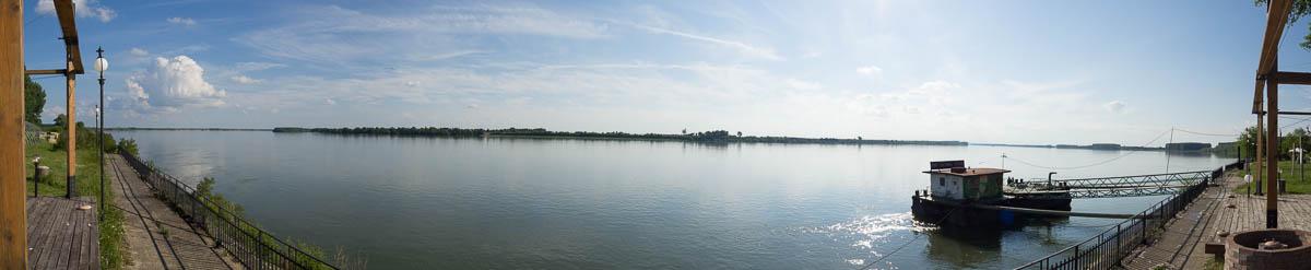 Danube Shoreline Panorama