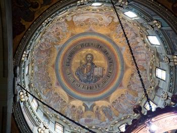 The ceiling of the Orthodox Church